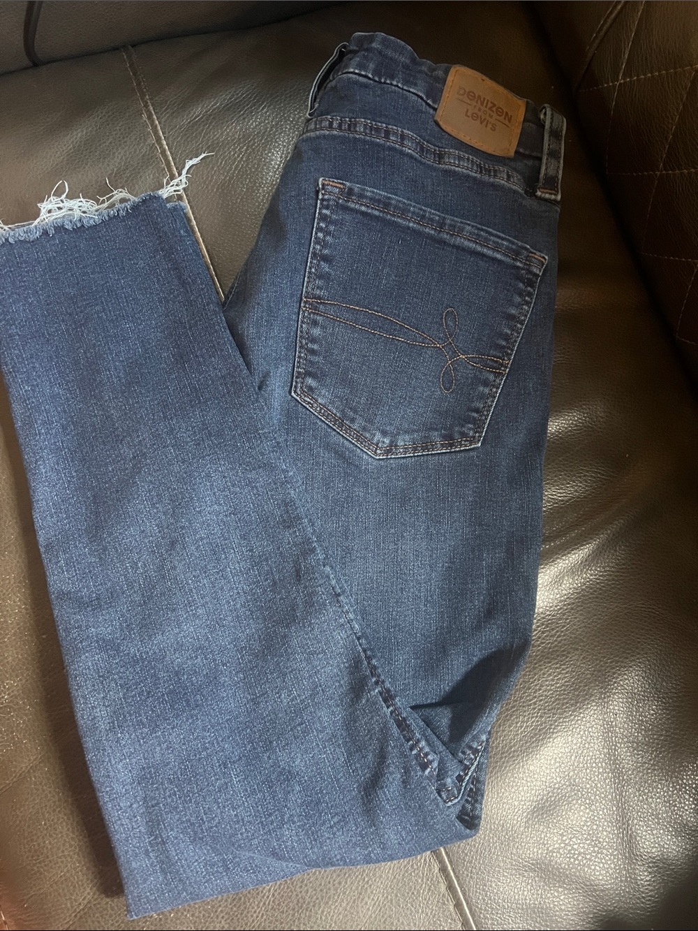 Denizen by Levi's Women's Dark Blue Straight Jeans